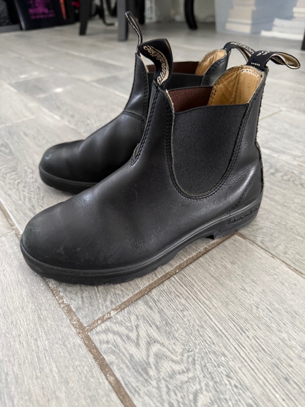 BLUNDSTONE Black Leather Chelsea Boots Womens US 7.5 AUS 4.5